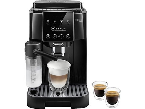 DELONGHI Magnifica Start Milk ECAM220.60.B - 4 Kaffeerezepte, cremiger Milchschaum, Direktwahltasten, einfache Bedienung, Kaffeevollautomat Schwarz