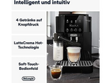 DELONGHI Magnifica Start Milk ECAM220.60.B - 4 Kaffeerezepte, cremiger Milchschaum, Direktwahltasten, einfache Bedienung, Kaffeevollautomat Schwarz