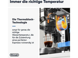 DELONGHI Dedica Style EC685.M - Professionelle Milchaufschäumung und schmales Design, Siebträger Espressomaschine Silber Matt