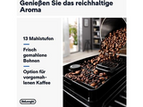 DELONGHI Magnifica Start Milk ECAM220.60.B - 4 Kaffeerezepte, cremiger Milchschaum, Direktwahltasten, einfache Bedienung, Kaffeevollautomat Schwarz
