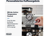 DELONGHI La Specialista Arte EC9155.MB - 8 Mahlgrade und vorprogrammierte Kaffee-Rezepte, Siebträger Espressomaschine Edelstahl/Schwarz