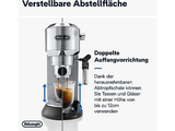 DELONGHI Dedica Style EC685.M - Professionelle Milchaufschäumung und schmales Design, Siebträger Espressomaschine Silber Matt