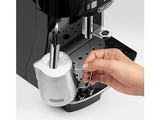 DELONGHI Magnifica S ECAM21.116.B - 5 Kaffeespezialitäten, kompakt, elegantes Design, Direktwahltasten, leichte Bedienung, Kaffeevollautomat Schwarz