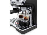 DELONGHI La Specialista Arte EC9155.MB - 8 Mahlgrade und vorprogrammierte Kaffee-Rezepte, Siebträger Espressomaschine Edelstahl/Schwarz